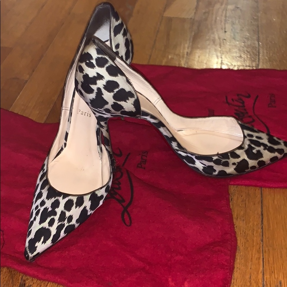 COPY - Christian Louboutin Iriza 100mm  leopard h…